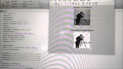 Program demonstrating Sub band Image Transmission Reception Over CDMA