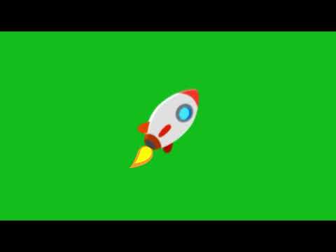 Rocket animation loop on Green Screen