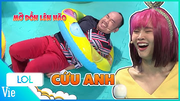 Tiến Luật KẸT BỤNG BIA trong phao siêu thốn, Lan Ngọc - Lâm Vỹ Dạ gánh ông chú còng lưng