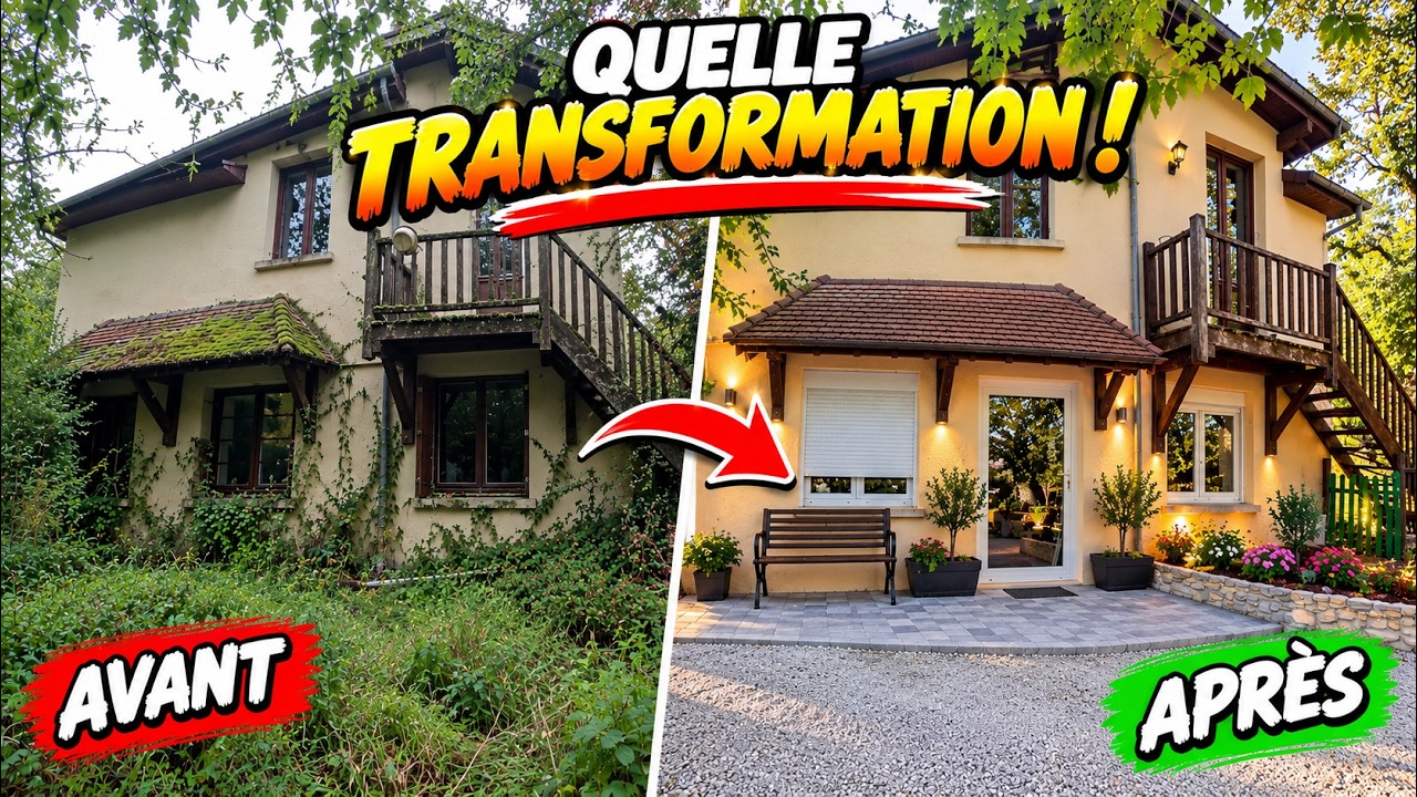 ON TRANSFORME ENFIN NOTRE ENTRÉE ! 😱 LE RÉSULTAT NOUS ÉPATE