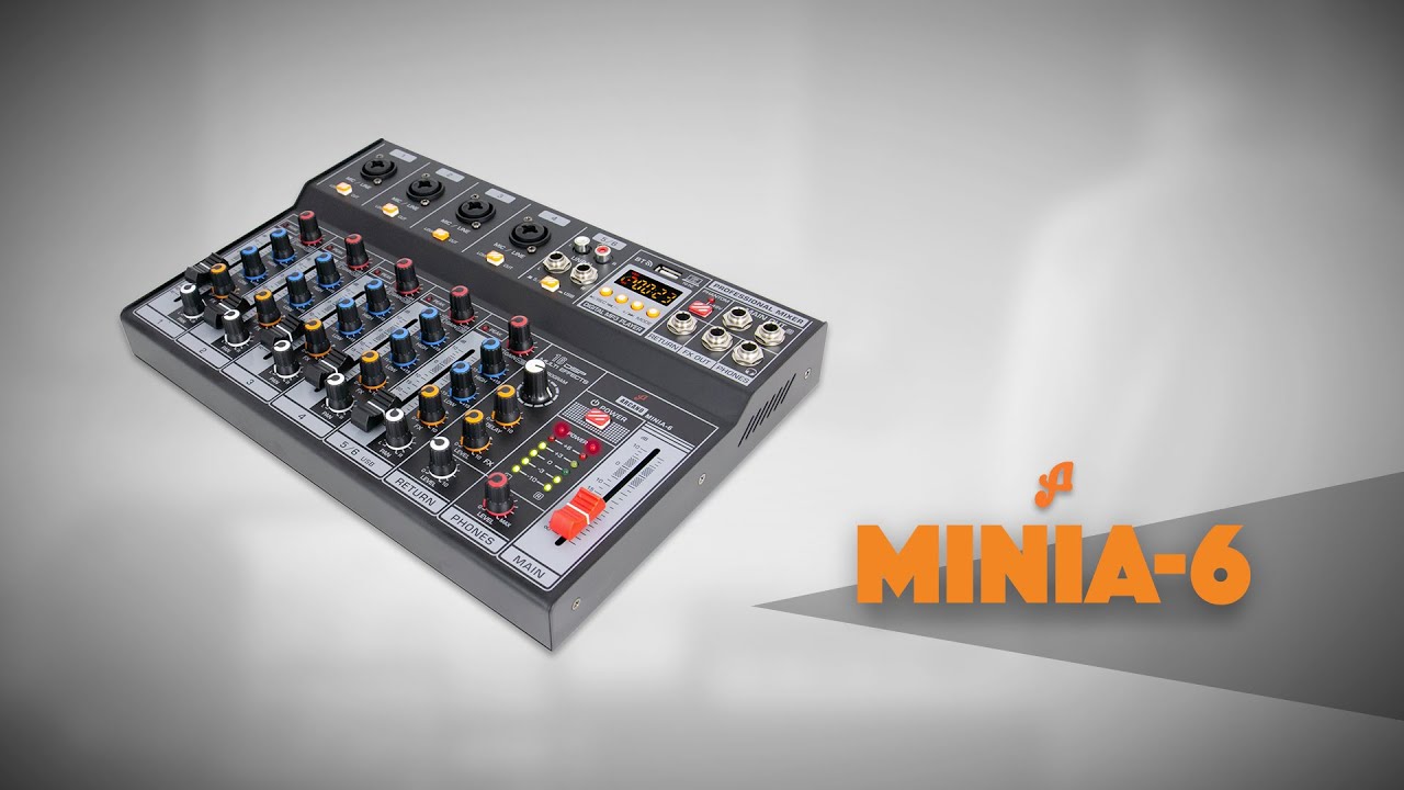 Mesa de som e interface USB Arcano MINIA-4 - Rede Discovery – O