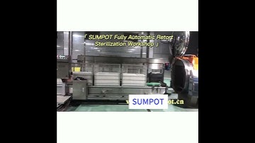 Automated Canning Food Sterilization Line Retort System #foodproduction #autoclave #retort #canning