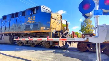 2-Mile Long CSX Intermodal Train with DPU