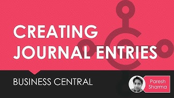 Business Central - Creating Journal Entries