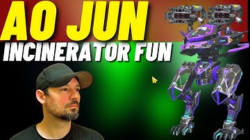 War Robots Ao Jun Incinerator, WR flaming Rockets,  WR Gameplay