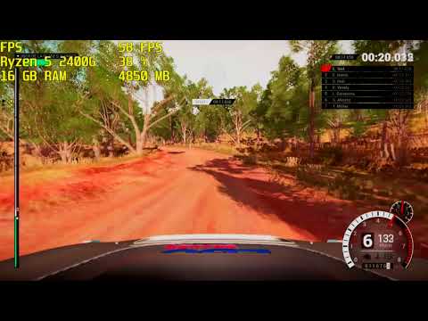 Dirt 4 Gameplay con Ryzen 5 2400G - VEGA 11