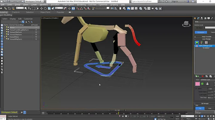 Using CAT in 3ds Max -Rigging a Horse