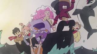 Speed Drawing (The Crystal Gems Painting) @ljungbergmadde