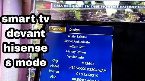 service mode smart devant hisense
