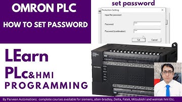lecture 24 how to set  password  in Omron plc