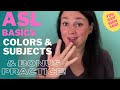Basic ASL Colors