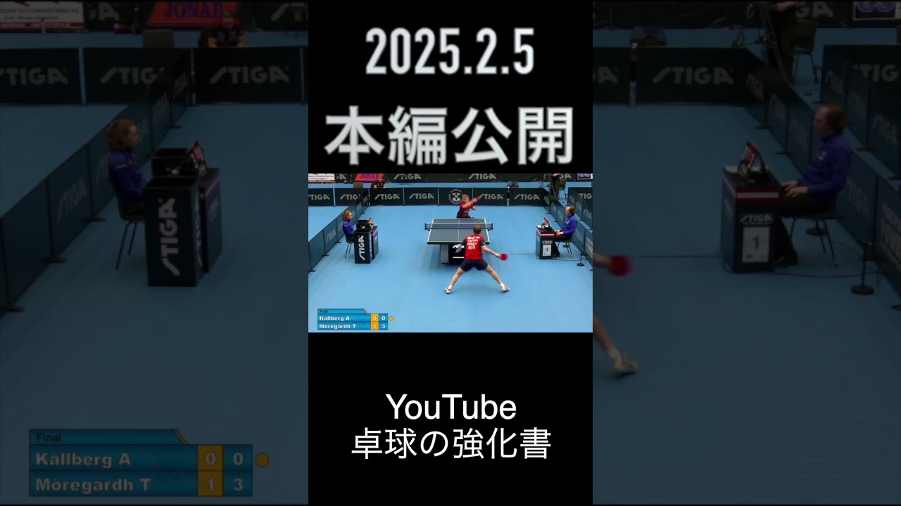 戦術】モーレゴード選手から学ぶ：多彩なサーブ【卓球の強化書