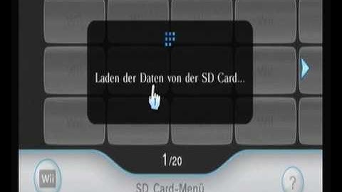 Wii System Update 4.0 - SD Card-Menü