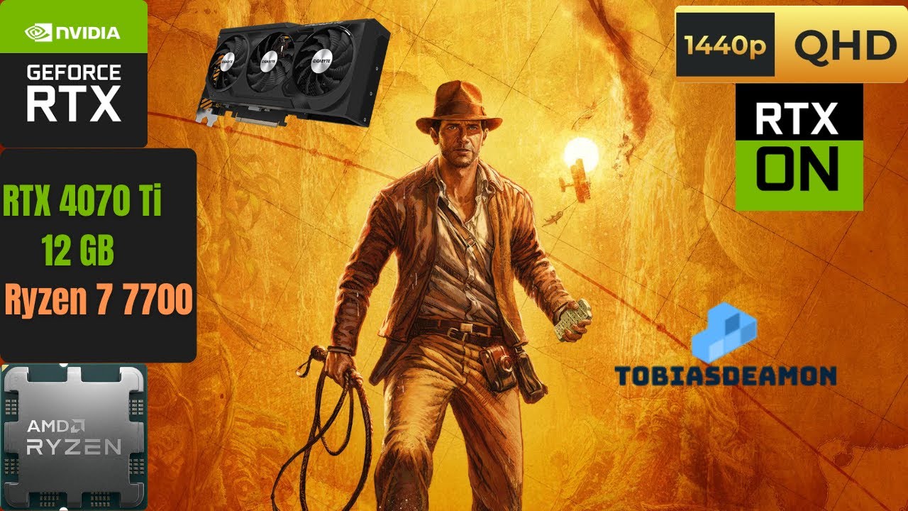 Indiana Jones and the Great Circle on RTX 4070Ti + Ryzen 7 7700 - Ultra + DLAA - 1440p60