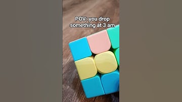 : you dropsomething at 3 am.   #cube_world #rubikscube #shorts