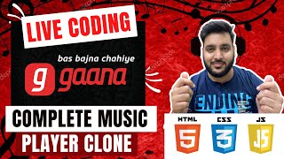  Create A Music Website Using HTML CSS JAVASCRIPT | Add Music In HTML Website | spotify clone