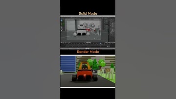 Transformation from raw 3D model to final render! #Blender #3DModeling #RenderMode #SolidMode #CGI
