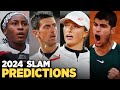 Grand slam 2024 predictions  tennis talk news