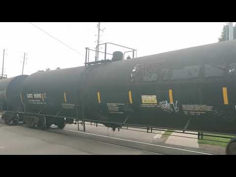 LTEX GP38 2077 takes those tank cars to the customers to Clarkson Yard ...