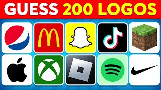 Guess the LOGO in 3 Seconds | 200 Famous Logos | Logo Quiz 2024 | Moca Quiz