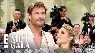 Chris Hemsworth Looks MARVELOUS While Posing With Wife Elsa Pataky | 2024 Met Gala