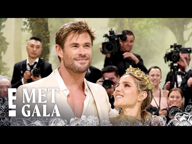 Chris Hemsworth Looks MARVELOUS While Posing With Wife Elsa Pataky | 2024 Met Gala