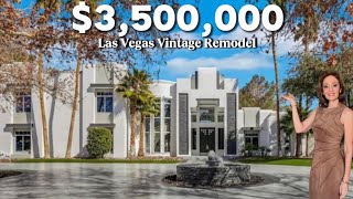 Remodeled VINTAGE Vegas Mansion with a MOVIE STAR⭐️Backyard / NO HOA / 1 Acre Lot / RV Parking