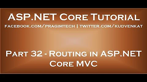 Routing in ASP NET Core MVC