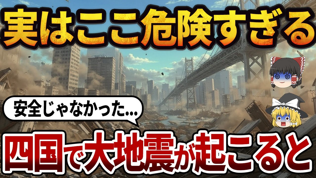 【知らないと危険】四国の地震が起きたらヤバい市町村TOP20｜地元民も震えた“本気の危険ランキング”【ゆっくり解説】