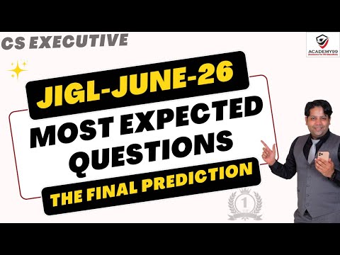 JIGL MOST EXPECTED QUESTIONS ❤️ JUNE-26 ❤️ DONT SKIP THESE QUESTIONS 🥳 THE MOST AWAITED 🥳