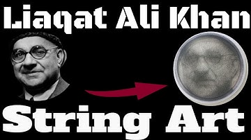Liaqat Ali khan String Art Portrait "TimeLapse Video"