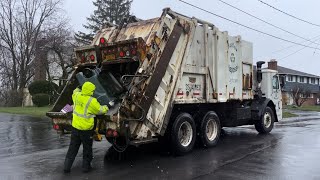 Roaring Butler Disposal Mack LEU Split Pak Mor Rear Loader Garbage Truck Packing Manual Trash by East Coast Refuse 1,197 views 4 days ago 8 minutes, 2 seconds