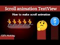 How To Make Scrolling TextView sketchware