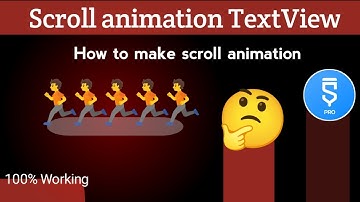 How To Make Scrolling TextView sketchware