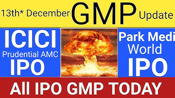 All IPO GMP Today | ICICI Prudential AMC IPO | Corona Remedies IPO | IPO GMP Today Stock Market Tak