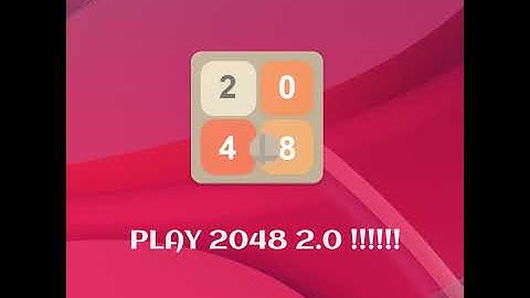 2048 - My new Game !!