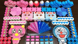 Pink Vs Blue!!! Mixing Random Into Glitter Piping Bag Slime ! Satisfying Tom Slime #2210