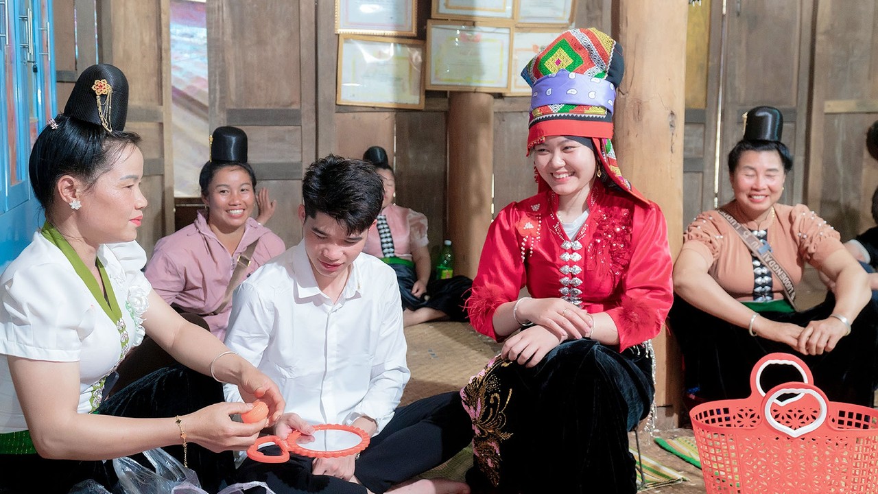 Lễ Tẳng Cảu và Công tác chuẩn bị Lễ Vu Quy Hồng Thanh & Trung Kiên, Bản Kiếng, Xã Chiềng Sung, Sơn L