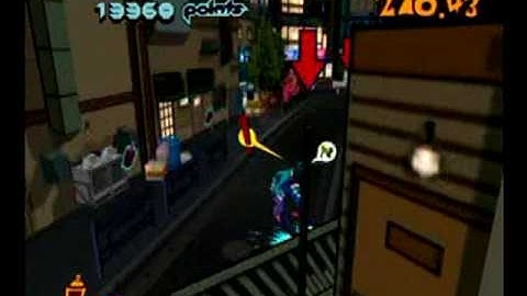 De La Jet Set Radio Playthrough Part 7: Holy s*** that jump is so hard to do.