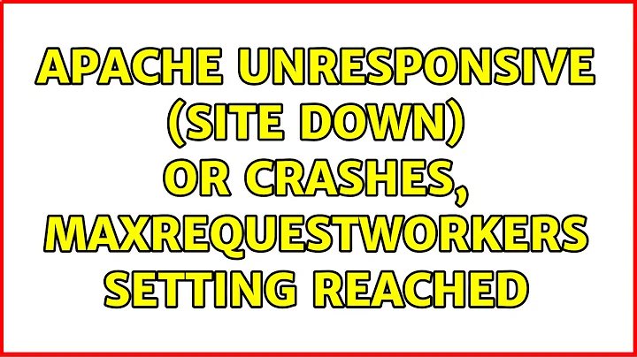 Apache unresponsive (site down) or crashes, MaxRequestWorkers setting reached