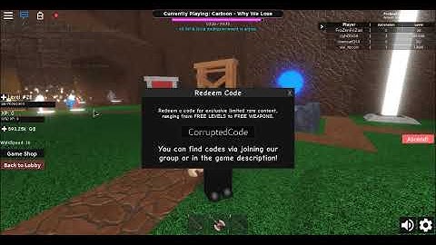 All codes in INFINITY RPG