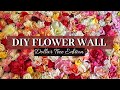 HUGE DOLLAR TREE FLOWER WALL | HOW TO DIY FLOWER WALL | Part 1