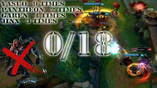 Total Disaster' Worst Zed in EUW | League of Legends