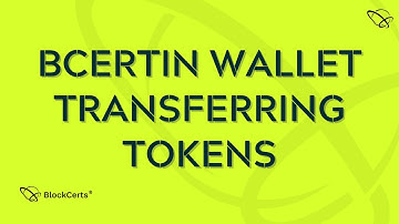 BCERTin Wallet Transferring Tokens | BlockCerts AI Blockchain - Community HELP