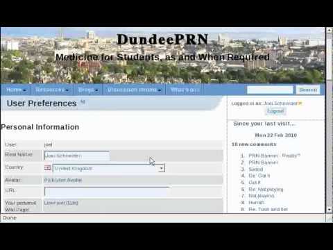 Personal DundeePRN wiki page