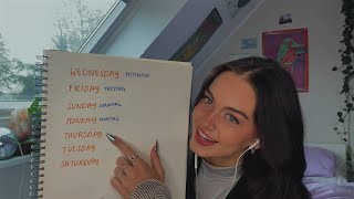 ASMR teaching you german :)