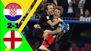 مباراة مجنونة/ كرواتيا ~ إنجلترا 2-1 نصف نهائي كأس العالم 2018 وجنون رؤوف خليف 👈🇦🇺🇭🇷