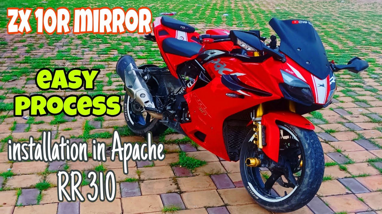 ZX 10R  Mirror Installation In Apache RR 310🙂// Very easy process 🙋
