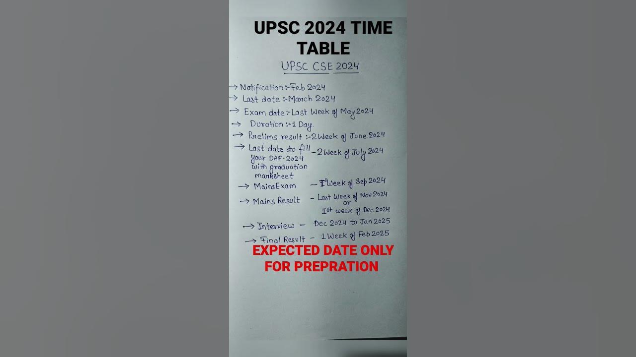 IAS 2024 Schedule। Target IAS. upsc2024 calendar upscexam upsc