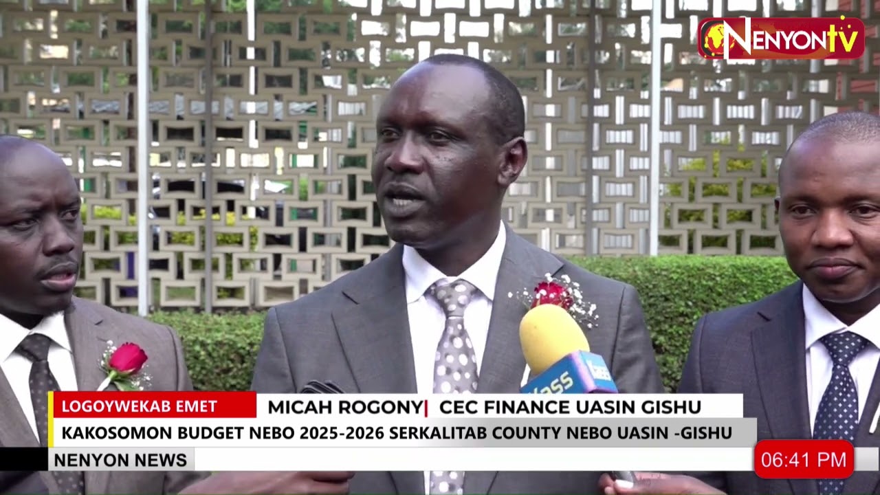UASIN GISHU UNVEILS 2025–2026 BUDGET WITH ALLOCATIONS ACROSS KEY SECTORS